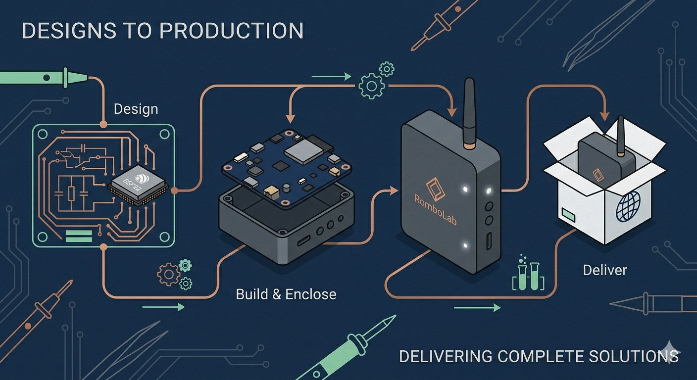 De los diseños a la producción — RomboLab